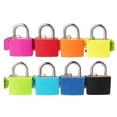 thumbnail image 3 of 22mm Mini Small Padlock Small Mini Durable ABS Keyed Padlock for Suitcase Bag Luggage, 3 of 4