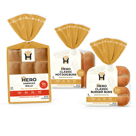 Classic Burger Buns | Classic Hot Dog Buns | Hawaiian Rolls