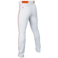 thumbnail image 2 of Easton Men's Rival+ Open Bottom Piped Baseball Pants White/Orange L, 2 of 2