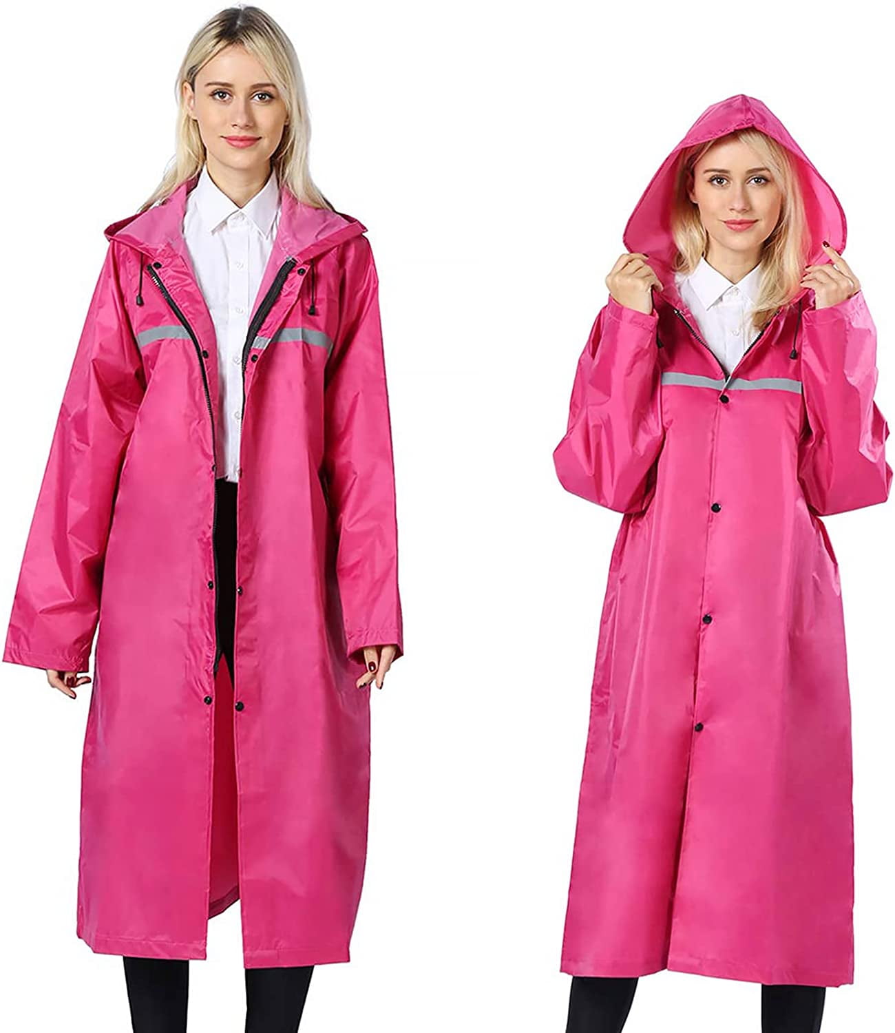 CoCopeaunts Rain Coats for Adults Rain Ponchos with Hoods Man