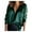 Green, variant on Womens Tops Blouse Temperament Solid Color V-Neck Shirt Satin Silky Soft Top Casual Shirts