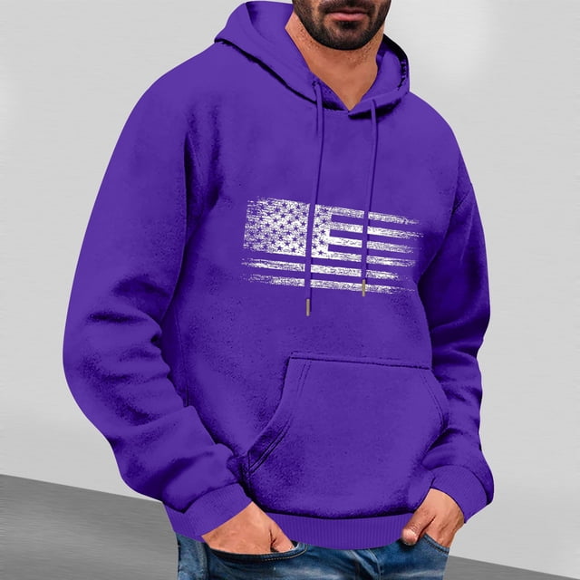 Styesk Sweatshirts pour Hommes Imprimé Décontracté à Capuche Manches Longues