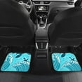 thumbnail image 3 of Uourmeti Boho Sea Turtle Red Hibiscus Flowers Print Auto Floor Mat for Women Men, 4 Pcs Anti Slip Car Front & Rear Floor Carpet Automotive Interior Accessory, 3 of 6