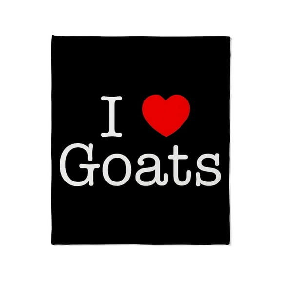 CafePress - I Love Goats Throw Blanket - Soft Fleece Throw Blanket, 50"x60" for All Ages