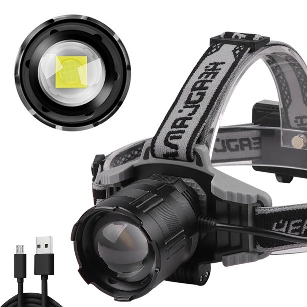 Faro De Trabajo Tipo-C USB recargable XHP160 LED faro 2000lm linterna de cabeza impermeable Tmvgtek Para Estrenar
