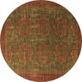 thumbnail image 1 of Ahgly Company Indoor Round Oriental Brown Modern Area Rugs, 8' Round, 1 of 4