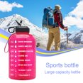 thumbnail image 2 of Soidarity Botella de agua motivadora de 3,78 l, marcador de tiempo, jarra de viaje de plástico Ropa Deportiva, Zapatos rojo Soidarity OD019765-03B, 2 of 6
