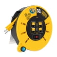 thumbnail image 3 of Camco Power Grip 30-Foot Extension Cord Reel with USB Charging Ports | Provides an Extended Length to Power Your Equipment and Devices | Features Multiple Built-in Power Outlets (55290), 3 of 4
