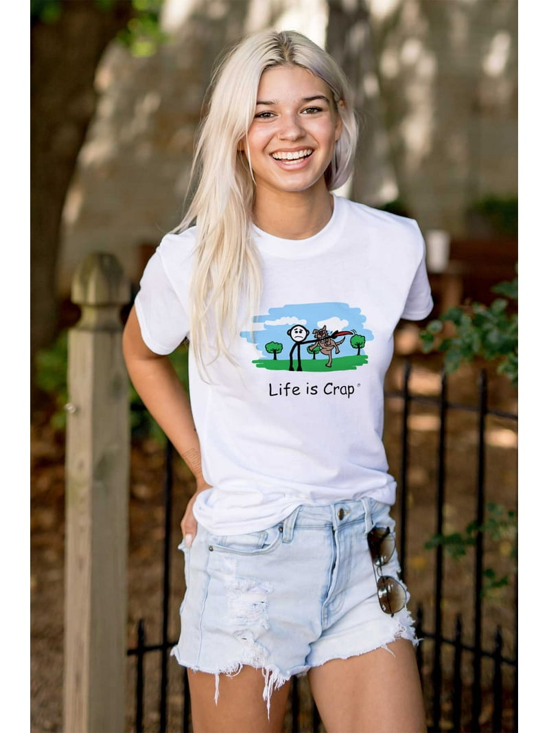 Frisbee Dog Cute Pet Owner Adoptable Plus Size Crewneck Graphic Tee Shirt  Brisco Brands 2X - Walmart.com, image size:800x1067