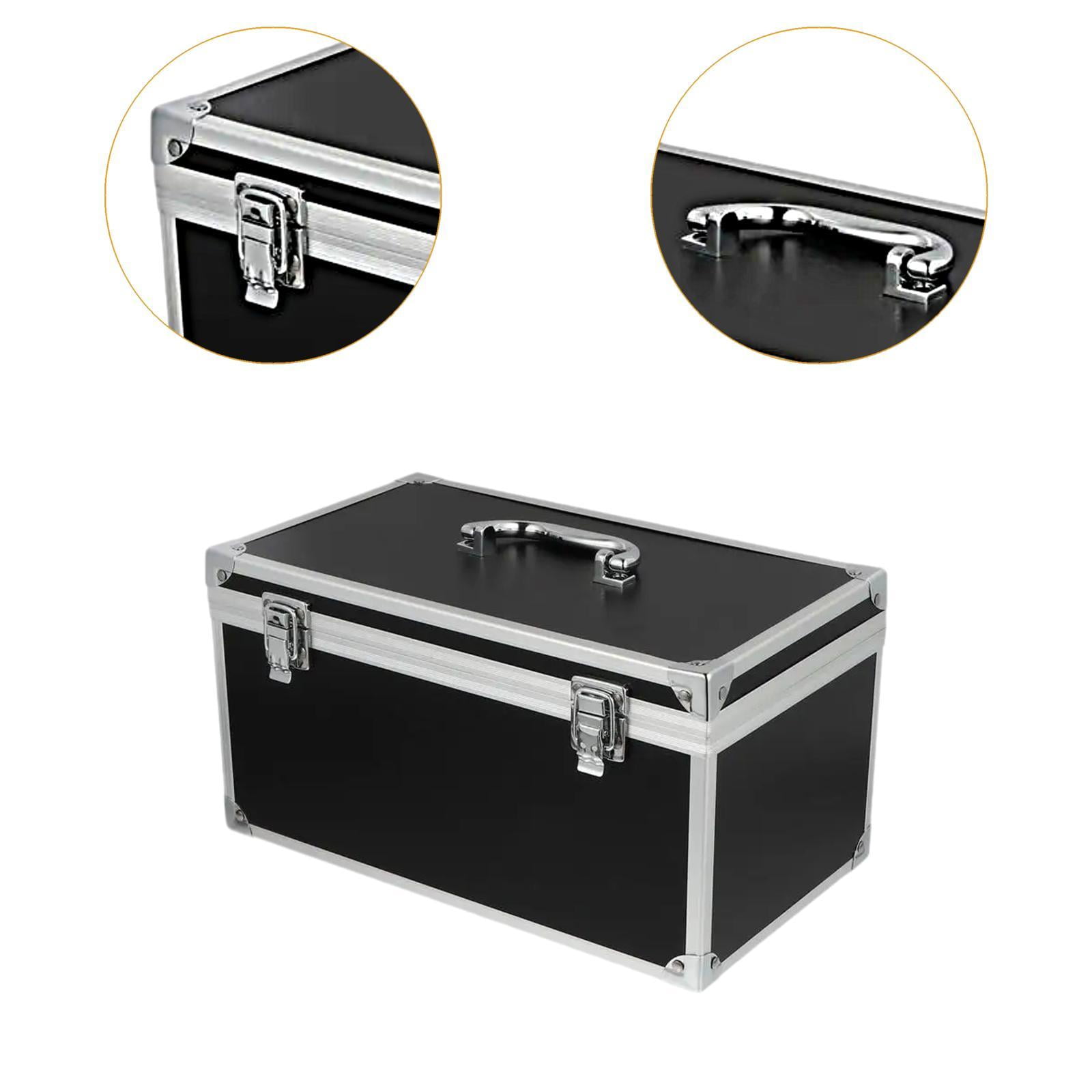 oshhni Aluminum Alloy Tool Box Professional Versatile Dustproof Hard Case Tool Case 29cmx16cmx15cm
