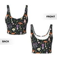 thumbnail image 6 of Uemuo Mushrooms Pattern Women's Sports Bra - High Impact Support, Breathable, and Comfortable Athletic Bra for Running, Yoga, and Workouts, 6 of 9