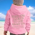thumbnail image 2 of Hoodies for Girls Cute Clothes for Teen Girls Girls Hoodies & Sweatshirts For Winter Casual Wear Round Neck Letter Print Pullover For Kids Ages 2 13 Outdoor Activities And Daily Comfort, 2 of 7