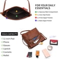 thumbnail image 2 of GAEKEAO Crossbody for Women Vegan Leather Casual Satchel Bag Shoulder Purse with Zipper Pockets and Adjustable Strap, 2 of 6