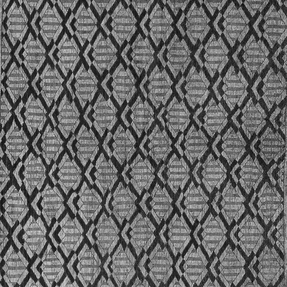Ahgly Company Indoor Square Abstract Gray Modern Area Rugs, 7' Square