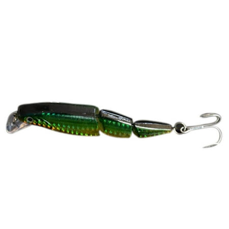 10cm Life-like Laser Reflective Hard Fish Lure Jointed Swim Bait Fishing Tackle