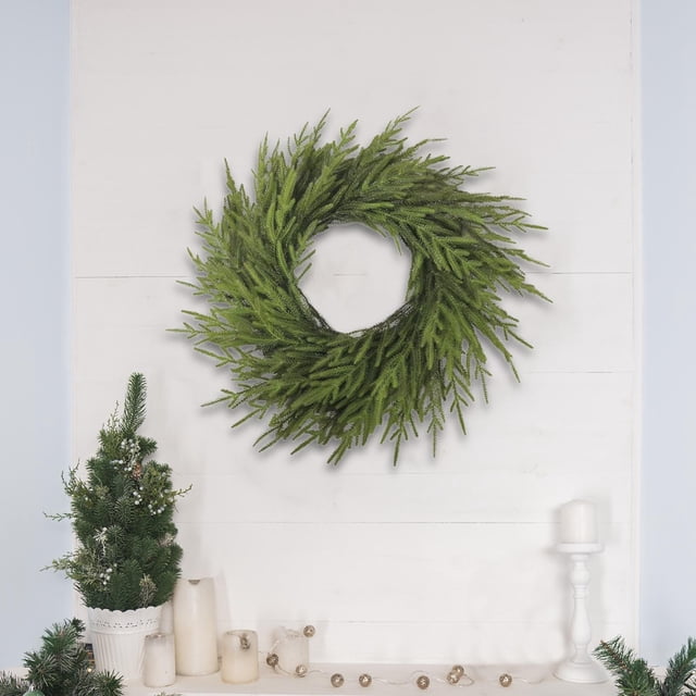 Guirnalda navideña verde decorativa para jardín, hogar, pared 180 centímetros