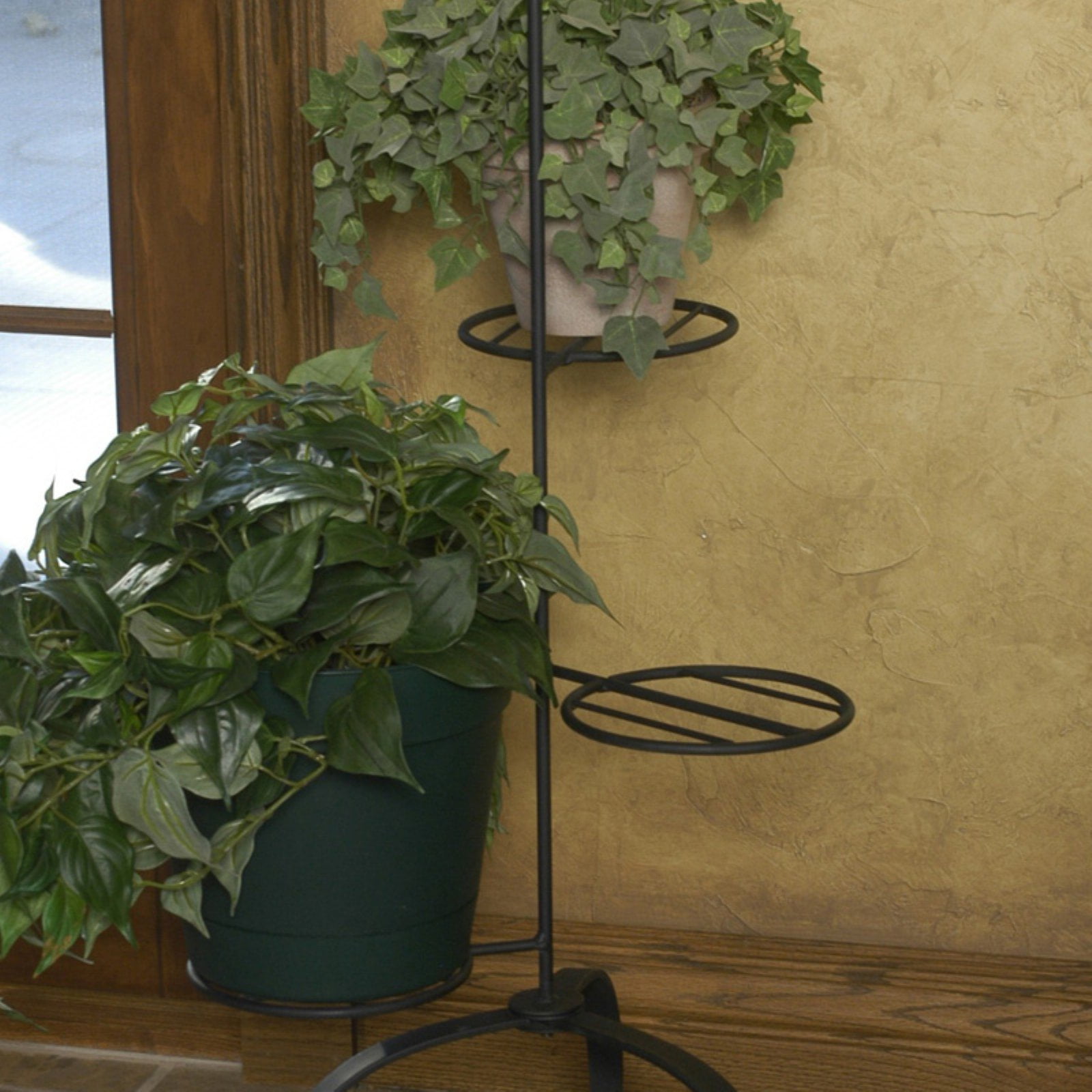 J & J Wire Triple Plant Stands Set of 2 by J & J Wire Inc
