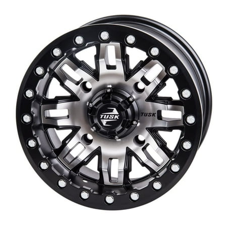 4/156 Tusk Teton Beadlock Wheel 15x7 5.0   2.0 Machined/Black