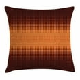thumbnail image 1 of Copper Decor Throw Pillow Cushion Cover, Grid Pattern with Vignette Effect Squares Checkered Abstract Mosaic Print, Decorative Square Accent Pillow Case, 18 X 18 Inches, Burgundy Orange, by Ambesonne, 1 of 1