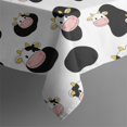thumbnail image 6 of White Cow Black Spot Pattern Rectangle Tablecloth 60"x120",Waterproof Polyester Rectangle Table Cloth, Wipeable Spillproof Polyester Tablecloth for Dining, Camping, Indoor and Outdoor, 6 of 6
