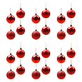 thumbnail image 3 of 24 Piezas De Bolas De Navidad Para Decoración De Fiestas, Suministros Para Inauguración De La Casa, Vacaciones, Color Rojo, 8 Cm Rojo 8 cm, 3 of 8
