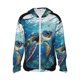 thumbnail image 1 of Balery Watercolor Turtle4 Sudadera ligera de manga larga con capucha y protección solar UPF 50+ para hombre y mujer, ideal para pesca y running-X-Large, 1 of 7