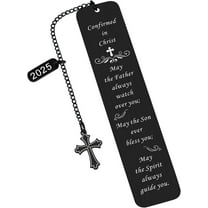 2025 Confirmation Gifts for Teenage Girls Boys Catholic Confirmation Bookmark Gifts First Communion Gifts for Girls Boys Christian Religious Baptism Gifts for Godson Daughter Christmas Birthday Gifts