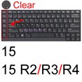 thumbnail image 1 of Keyboard Cover for Alienware M15 R7 M17 R5 R6 X14 X15 R1 X17 R2 Area-51m R3 R4 13 14 15 17 18 Protector Skin Case Silicone ALW Clear, 1 of 6