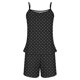 thumbnail image 4 of Sexy Pijama Conjunto para las Mujeres Gradiente Eslinga sin Mangas Tanque Empalme Pantalones Cortos Casual Pijamas Conjunto, Poliéster, 4 of 5