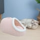 thumbnail image 5 of Cats Sleeping Bed Cute Removable Enclosed Nests Soft Plaid Sleep Nests Portable Cats Sleep Supplies Washable Pet Warm Nests For Small Medium And Large Pet, 5 of 6