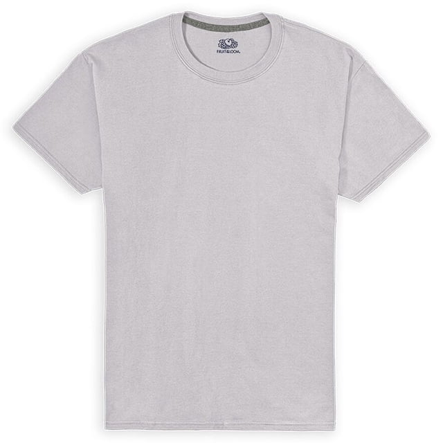 Playera Fruit of the Loom para Hombre, Manga Corta Cuello Redondo, Gris, Talla CH