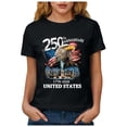 thumbnail image 5 of CAICJ98 250th Anniversary USA Shirt for Women 250 Years of Freedom American 1776 2026 Shirt for Women (Black,M), 5 of 8
