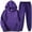 #0-Purple, variant on Azrian Womens Sweater Fall Two Pieces Hooded,Plus Size Womens 2PCS Activewear Sets Outfits Men's and Women's Sports Tracksuits Long Sleeve Pullover Hoodies Fall Winter Suit