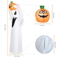 thumbnail image 1 of Modelo inflable de aire de Halloween, diseño de escena luminosa con cabeza de fantasma blanco de terror y calabaza, decoraciones para festivales de fantasmas, 1 of 5