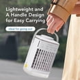thumbnail interactive-video image 1 of Mini Portable Air Cooler - 3-Speed USB Personal AC With 1500ml/Hour Mist 1 of 7