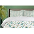 thumbnail image 4 of Ambesonne Tropical Duvet Cover Set, Pine Trees and Pineapples, 2-Calking, White Seafoam, 4 of 7