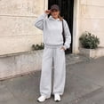 thumbnail image 2 of SUNBS 2 Piece Outfit for Women Lounge Sets Oversized Hoodie Wide Leg Pants Casual Fall Loungewear Sweatsuit, 2 of 9