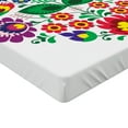 thumbnail image 2 of Ambesonne Polish Folk Art Fitted Sheet 2 Pcs Set, Slav Flowers Heart, Full, Multicolor, 2 of 3