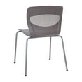 thumbnail image 6 of Flash Furniture HERCULES Series Plastic Stack Chair with Lumbar Support Gray 5 Pack (5RUTNC618GY), 6 of 9