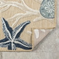 thumbnail image 6 of Ox Bay Elise 7'9" x 9'9" Beige Sea Shells and Coral Performance Indoor/Outdoor Area Rug, 6 of 9