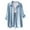 Sky Blue, variant on vigerkar Women's 2 Piece Lounge Tracksuit Outfit Sets Cotton Linen Long sleeve Shirt and Drawstring Casual Shorts Set Blue, S