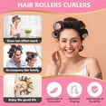 thumbnail image 7 of Hair Rollers set - 50 Piece Self Grip Hair Curlers Set for Long Medium Short Hair (6 Jumbo 6 Large 6 Medium 6 Small Hair Rollers 24 Pcs Hair Clips 1 Hair Combs 1 Storage Bag) 4 Sizes Black, 7 of 7