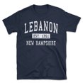 thumbnail image 1 of Lebanon New Hampshire Classic Established Men's Cotton T-Shirt, 1 of 1