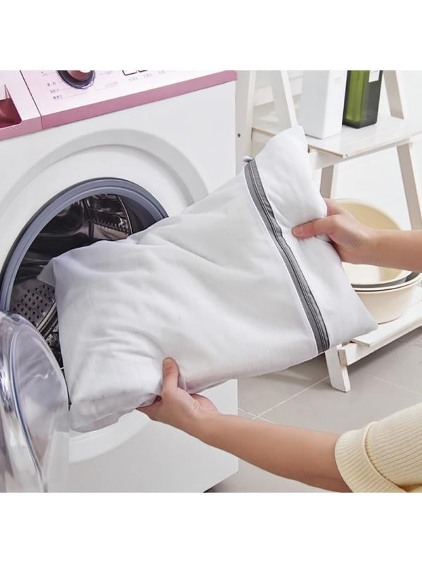 Zipped Wash Bag Net Laundry Washing Mesh Lingerie Underwear Bra Clothes Socks US 