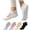 Light gray + Light pink + Khaki + Black, variant on Yawlsow 4 Pairs Pilates Socks with Grips for Women, Non-Slip Yoga Socks for Barre, Ballet, Barefoot Workout