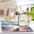 thumbnail image 5 of Elk under Night Sky Dish Drying Mat 16x18 Absorbent Microfiber Draining Rack Pad for Kitchen Counter Sink, 5 of 8