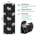 thumbnail image 2 of Black White Cat Rose Moon Star Pattern Hot Yoga Mat Towel Non Slip for Hot Yoga - Quick-Drying Yoga Mat Cover with 4 Corner Pockets with Travel Bag - Hot Yoga Towel Non Slip 70"x26", 2 of 6