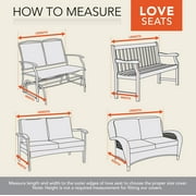 Modern Leisure Renaissance Ultralite Patio Loveseat Cover, 66L x 40W x 39H, Gray