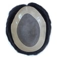 thumbnail image 6 of Prothesis with Grey Hair Natural Hair Wig 100% Indian Remy Human Hairpiece Men's Capillary Man Toupee System Hairline, 6 of 6