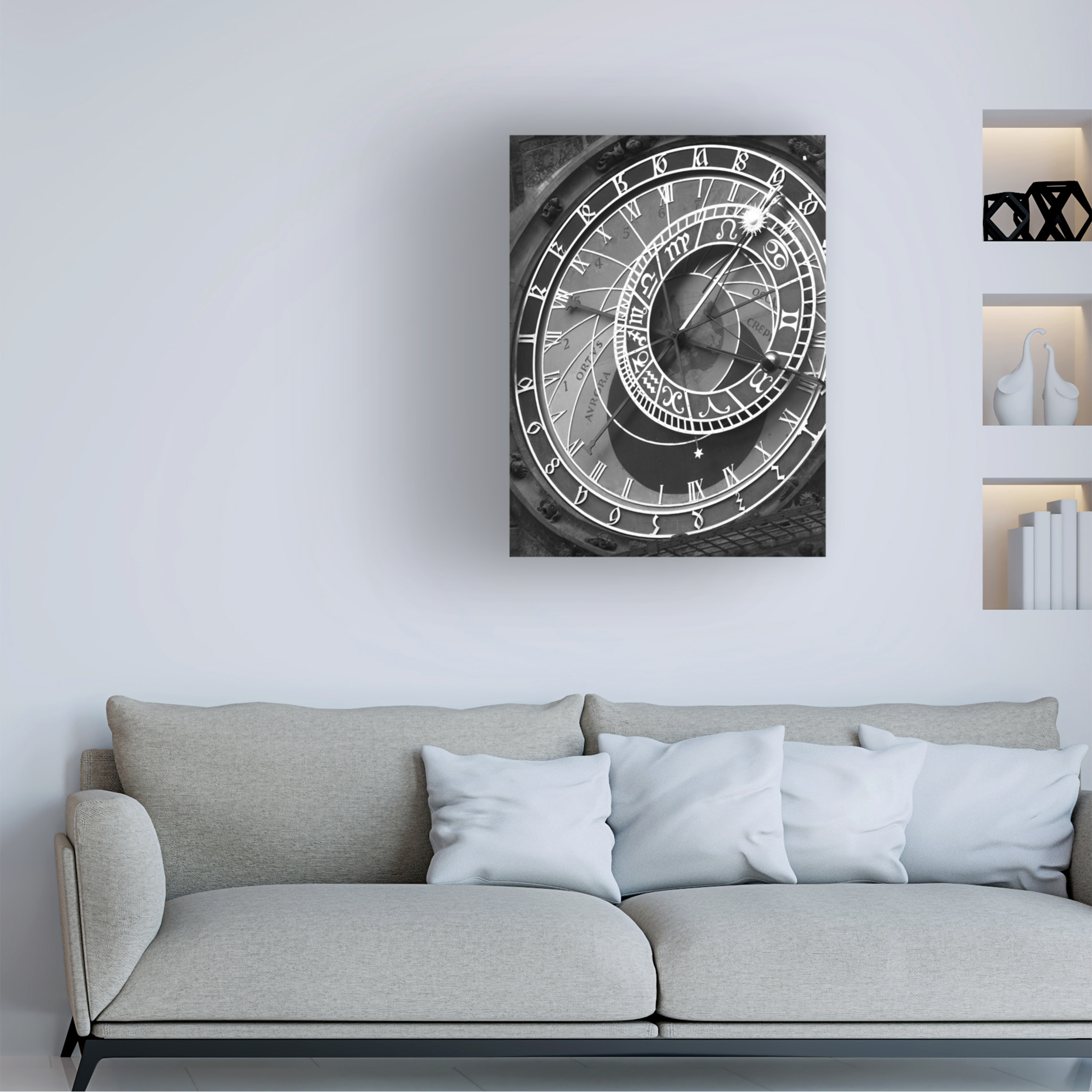 Trademark Fine Art "Astronomic Watch Prague 11" Canvas Art by Moises Levy